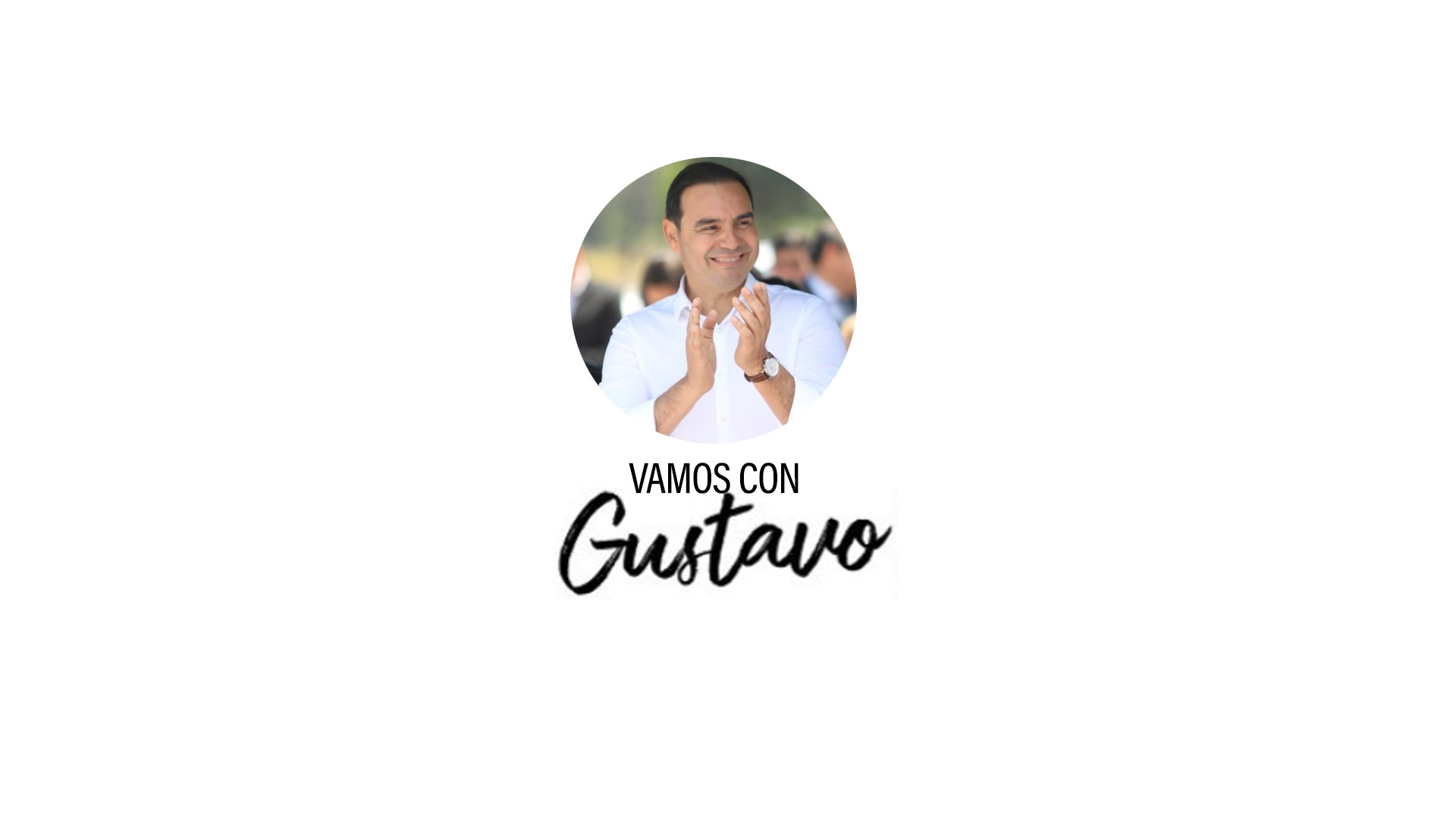 Vamos con Gustavo Banner